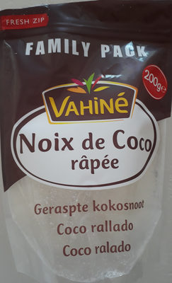 noix de coco râpée front packaging