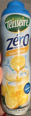 Sirop citron zero sucre