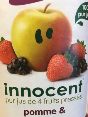 Jus pommes et fruits rouges