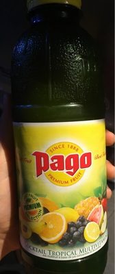 Jus tropical miltivitaminés front packaging