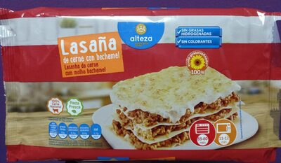 Lasaña de carne con bechamel