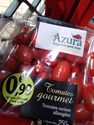 Tomates gourmet ingredients label