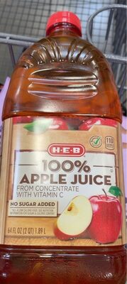 Apple juice front packaging