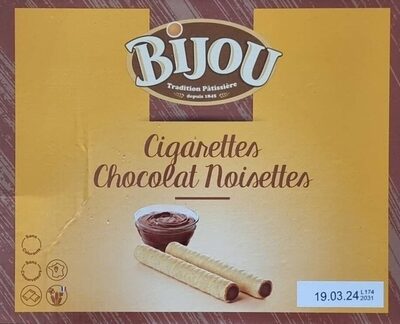 Cigarettes Chocolat Noisettes