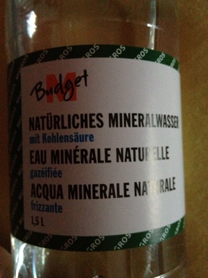 Eau minérale naturelle