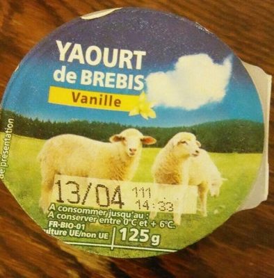 Yaourt de brebis vanille
