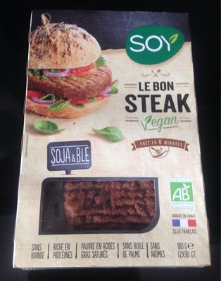 Steak vegan front packaging