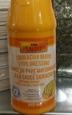 Sauce de type mayonnaise a la sauce sriracha