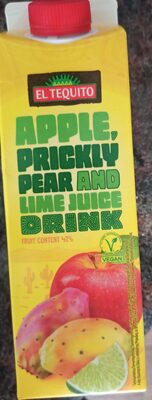 Apple, prickly pear and lime juice drink