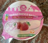 - Castic, QUESO FRESCO BATIDO CON TROZOS DE FRESA