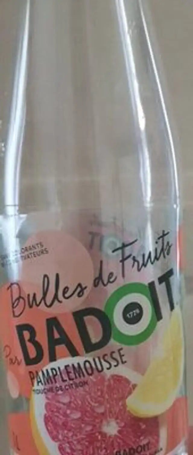 Badoit citron front packaging
