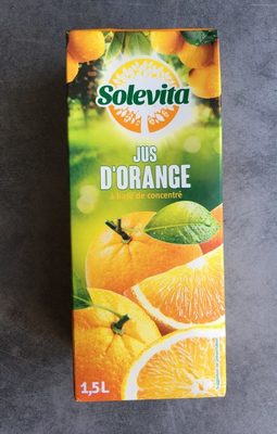 Jus d'orange à base de concentré