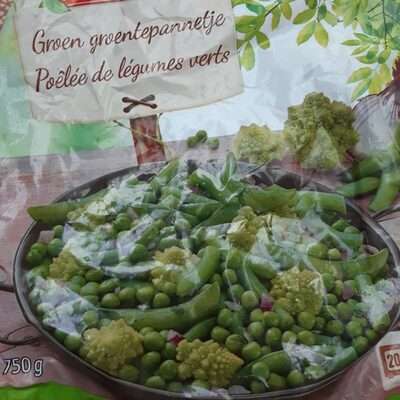 Groen groentepannetje