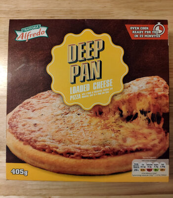 Deep pan loaded cheese pizza