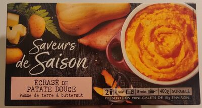 Écrasé de patate douce front packaging