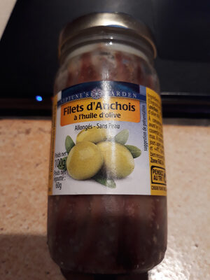 Filets d'anchois à l'huile d'olive