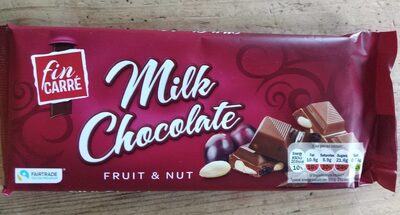Milk Chocolate Fruit & Nut front packaging