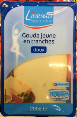 Gouda jeune en tranches doux