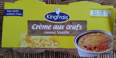 Crème aux œufs saveur vanille