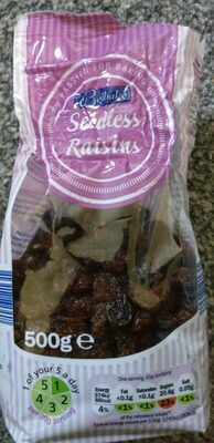 Seedless Raisins front packaging