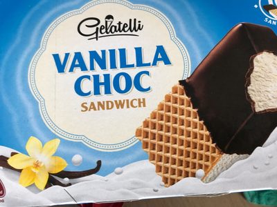 Glace sandwich vanille choco