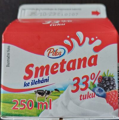 Smetana 33% tuku ke šlehání
