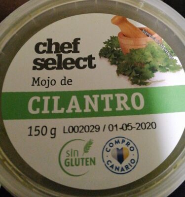 Mojo de cilantro front packaging