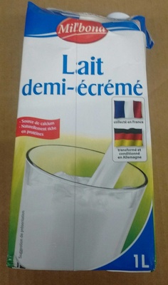 Lait demi-écrémé stérilisé UHT