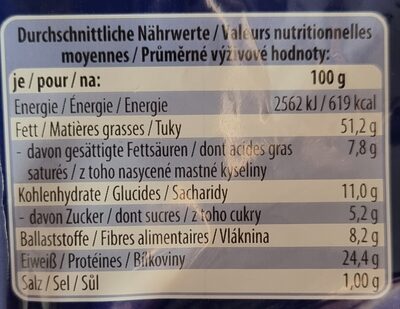 Snack Mit Pfiff Erdnüsse nutrition facts table