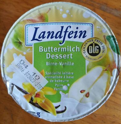 Buttermilch Dessert Birne-Vanille