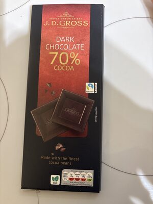Edelbitter 70% Cacao front packaging