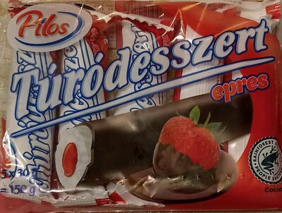 túródesszert, epres