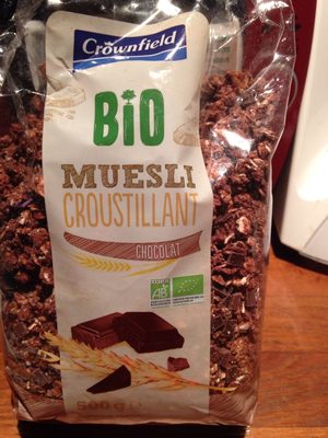Bio muesli croustillant chocolat front packaging