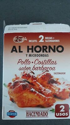 Sazonador al horno pollo barbacoa front packaging