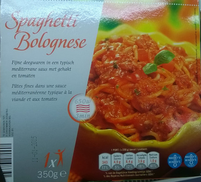 Spaghetti Bolognese front packaging