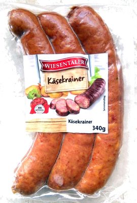 Wiesentaler Käsekrainer front packaging