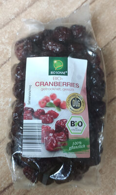 Cranberries front packaging