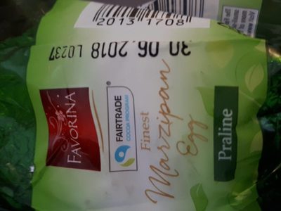 Finest marzipan egg front packaging