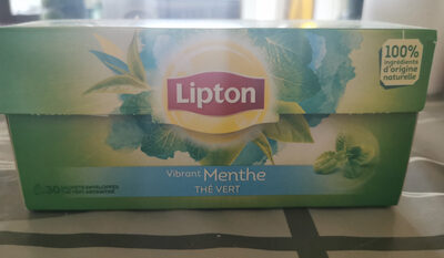 Lipton thé vert menthe front packaging