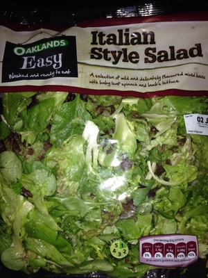 Italian style salad front packaging