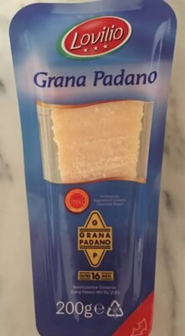 Grana Padano front packaging