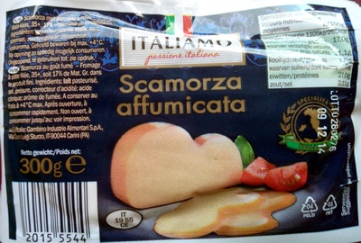 Scamorza fumée front packaging