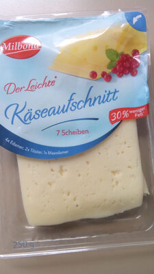 Milbona Käseaufschnitt Der Leichte front packaging