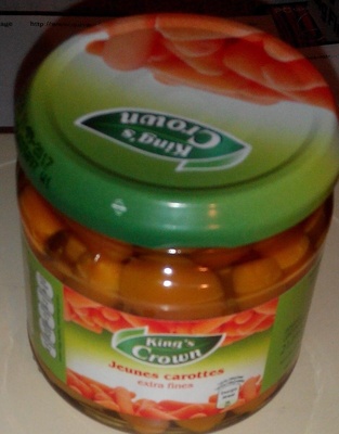 Jeunes carottes extra fines front packaging