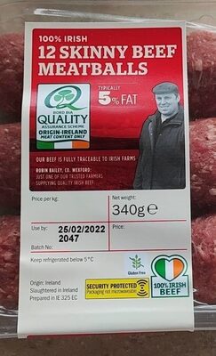 12 skinny beef meatballs