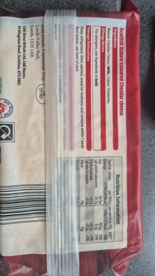 Scotland Lovingly made in 400ge British milk. Aber ingredients label