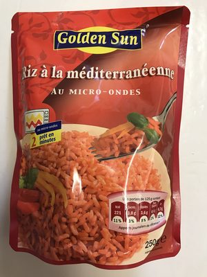 Riz à la méditerranéenne au micro-ondes front packaging