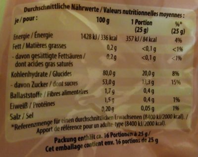 Tartar de salmón nutrition facts table