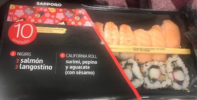 sushi 10 unidades