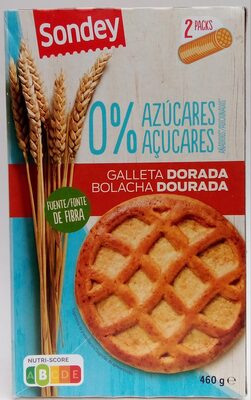 Galleta dorada front packaging